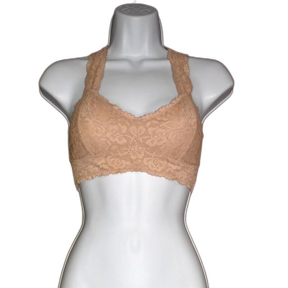 Free People Nude Lace Bra Size Small - Picture 1 of 14